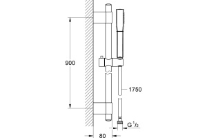 Душевой гарнитур Grohe Grandera 26038000 - 2