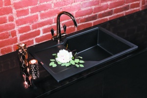 Мойка кухонная Omoikiri Yonaka 78 черная - 2