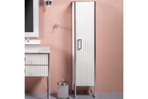 Шкаф-пенал Armadi Art Monaco R белый глянец - хром - 2