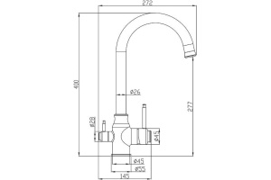 Смеситель Steel Hammer SH 763 CR для кухонной мойки - 2