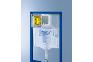 Комплект Система инсталляции для унитазов Grohe Rapid SL 38721001 3 в 1 с кнопкой смыва + Чаша для унитаза подвесного Jacob Delafon Patio EDV102-00 - 2