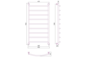 Полотенцесушитель водяной ДР 