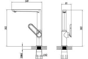 Смеситель Bien Hermes BE11009408 для кухонной мойки - 2
