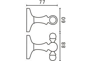 Крючок Art&Max Antic Crystal AM-E-2686SJ-Br - 3