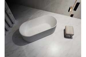 Акриловая ванна Abber 170х80 белая без гидромассажа - 2