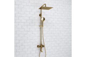 Душевая система WasserKraft 30 золото глянцевое - 2