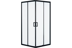 Душевой уголок Royal Bath HPD 80х80 профиль черный стекло матовое
