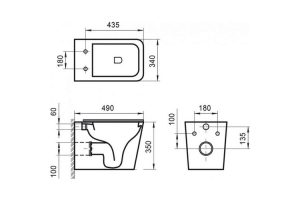 Унитаз подвесной BelBagno ADELIA белый (BB602CHR) - 2