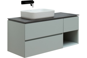 Тумба под раковину Allen Brau Infinity 120 L светло - зеленый матовый - 2