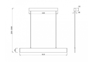 Подвесной светодиодный светильник Maytoni Technical Step P010PL-L23G4K - 3