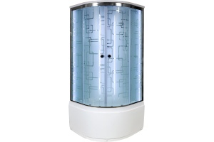 Душевая кабина DETO EM4510LED+GM с высоким поддоном, с сиденьем - 2