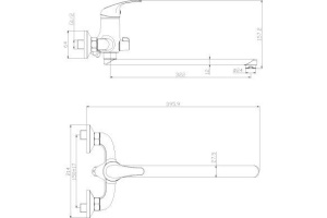 Смеситель для ванны Rossinka  хром (Y35-32) - 2
