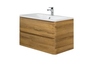 Тумба с раковиной BelBagno Albano 80 светлое дерево - 3