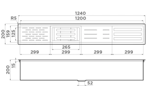 Встраиваемая сушка для посуды Omoikiri светлое золото (4999012) - 3
