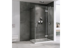 Душевой уголок ABBER Zart 110х90 профиль хром (AG08110-S91) - 2