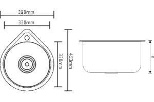 Металлическая мойка Seaman SWT-3945 (SWT-3945.A) - 2