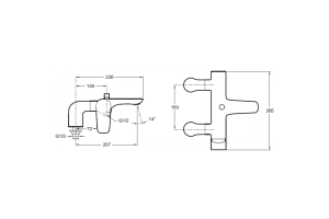 Смеситель для ванны Jacob Delafon Aleo E72283-CP - 2