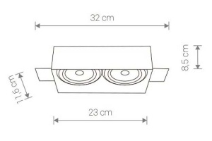 Встраиваемый светильник Nowodvorski Mod Plus 9407 - 2