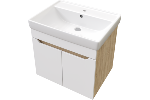 Тумба с раковиной DIWO Архангельск 60 дуб сонома, подвесная - 3