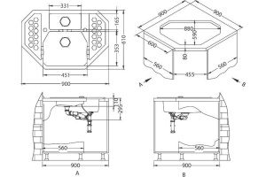Мойка кухонная Alveus Sensual Granital 60 steel - 3