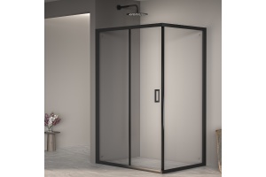 Душевой уголок RGW Passage 90х100 черный стекло прозрачное