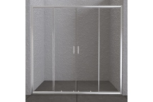 Душевая дверь в нишу BelBagno Unique BF-2-170/200-C-Cr стекло прозрачное