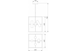 Люстра на штанге Eurosvet Adamson 70142/8 латунь - 3