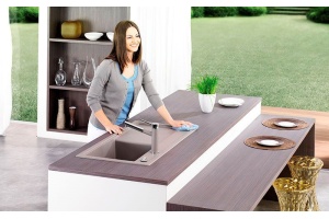 Мойка кухонная Blanco Zenar XL 6S серый беж, правая - 3