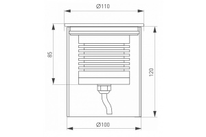 Ландшафтный светодиодный светильник Arlight LTD-Ground-R110-15W Warm3000 026450(1) - 2
