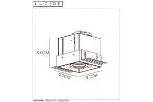 Встраиваемый светильник Lucide Trimless 09925/01/30 - 3