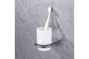 Стакан для зубных щеток Abber Nord хром - 2