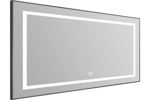 Зеркало BelBagno Kraft 88.5х68.5 с подсветкой, подогревом, черное (SPC-KRAFT-1085-685-TCH-WARM-NERO) - 3