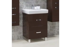 Тумба с раковиной Акватон Америна Н 60 темно-коричневая