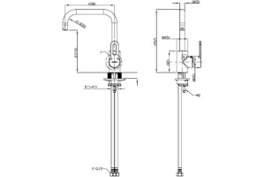 Смеситель Bravat Stream-D F737163C-2 для кухонной мойки - 3