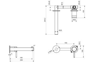Смеситель для раковины Excellent Pi белый матовый - 2
