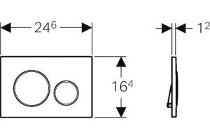 Кнопка смыва Geberit Sigma 20 115.882.KJ.1 белая - 2
