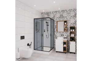 Душевая кабина Niagara Premium NG-6901-01Q BLACK 90х90х210 черная - 2