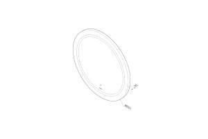 Зеркало AM.PM X-Joy 65 M85AMOX0651WG с сенсорным выключателем - 3