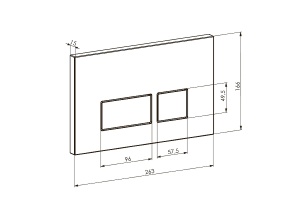 Клавиша смыва Boheme никель - 2