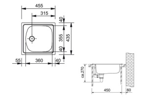 Мойка кухонная Franke Eurostar ETN 610 сталь - 2