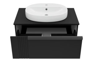 Тумба под раковину Brevita Savoy 80 черный (SAV-09080-0301Я) - 3
