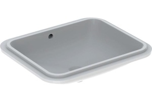 500.764.01.2 VariForm Раковина с установкой под столешницу прямоугольной формы, T1=50х40 см, без отв. под смеситель