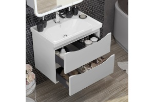 Тумба под раковину Opadiris Элеганс 70 белый матовый - 3