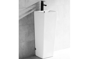 Раковина напольная CeramaLux N 34 см белый (NB147) - 2