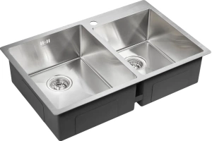 Мойка кухонная Paulmark Helfer 78 брашированная сталь - 2