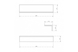 Полка для ванной комнаты Abber Stein белая матовая - 2
