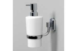 Дозатор для жидкого мыла WasserKraft  хром - белый - 2