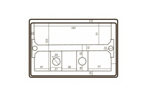 Кнопка смыва Black&White Universell белая глянцевая - 2