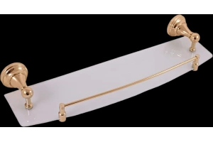 Полка стеклянная Rav Slezak Morava 50 золото