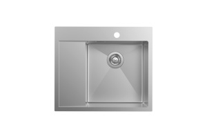 Мойка нержавеющая сталь, сатин, чаша справа